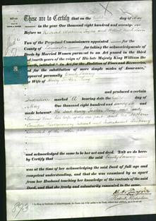 Deed by Married Women - Emily Fanny King-Original Ancestry