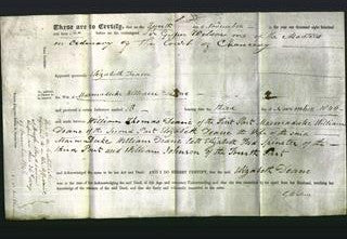 Deed by Married Women - Elizabeth Deane-Original Ancestry