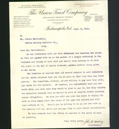 Letterhead - The Union Trust Company