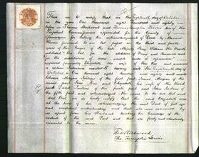 Deed by Married Women - Elizabeth Rees-Original Ancestry
