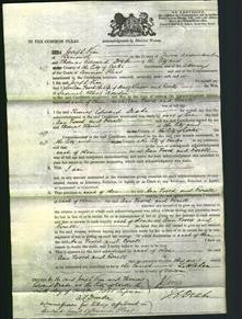 Court of Common Pleas - Ann Foord Winsor and Evrell Bowden-Original Ancestry