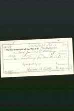 Wakefield, Massachusetts Payment Voucher - Mrs James G Stillings