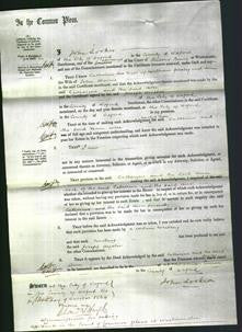 Court of Common Pleas - Catherine Peesley and Ann Harris-Original Ancestry