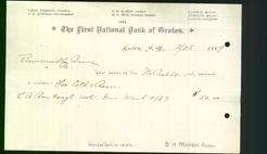 Bank Letterhead - First National Bank of Groton