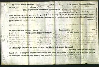 Deed by Married Women - Sophia Jane Lawrence-Original Ancestry