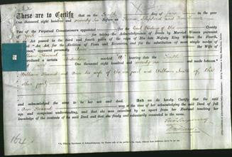 Deed by Married Women - Ann Heward-Original Ancestry
