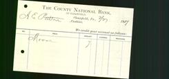 Bank Letterhead - County National Bank