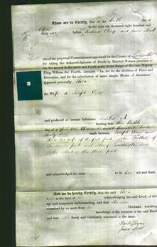 Deed by Married Women - Eliza Wray-Original Ancestry