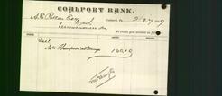 Bank Letterhead - Coalport Bank