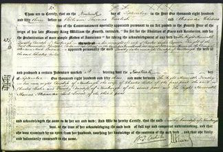 Deed by Married Women - The Right Honorable Dorothy Leslie Countess of Newburgh-Original Ancestry