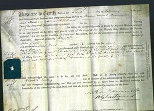 Deed by Married Women - Elizabeth Fielden-Original Ancestry