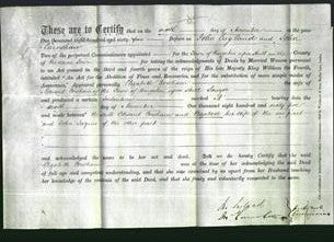 Deed by Married Women - Elizabeth Cowham-Original Ancestry