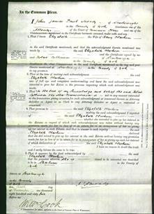 Court of Common Pleas - Elizabeth Clarkson-Original Ancestry