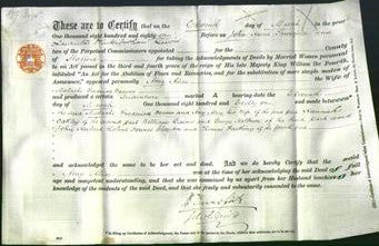 Deed by Married Women - Amy Alice Weaver-Original Ancestry