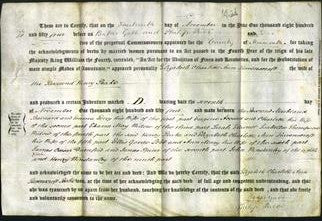 Deed by Married Women - Elizabeth Charlotte Ann Ravenscroft Peake-Original Ancestry