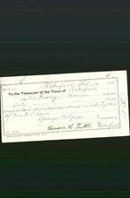 Wakefield, Massachusetts Payment Voucher - Mrs Mary Bronson