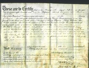 Deed by Married Women - Eliza Rose Sedgwick-Original Ancestry
