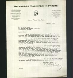 Letterhead - Alexander Hamilton Institute