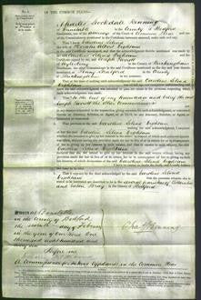 Court of Common Pleas - Caroline Selina Dightam-Original Ancestry