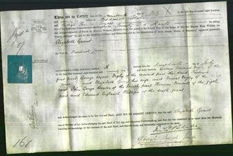 Deed by Married Women - Elizabeth Grant Jones-Original Ancestry