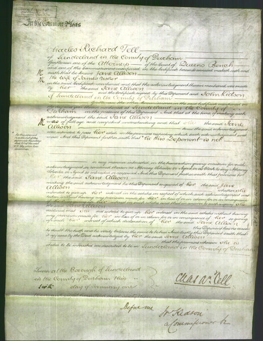 Court of Common Pleas - Jane Allison Usher