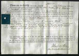Deed by Married Women - Elizabeth Hughes-Original Ancestry