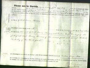 Deed by Married Women - Cecilia Eliza Anne Harries-Original Ancestry