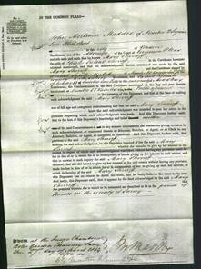 Court of Common Pleas - Mary Shirreff-Original Ancestry