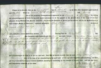 Deed by Married Women - Mary Shirreff-Original Ancestry