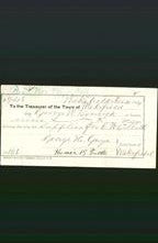 Wakefield, Massachusetts Payment Voucher - George W Remick