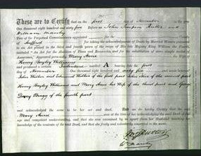 Deed by Married Women - Mary Anne Williams-Original Ancestry