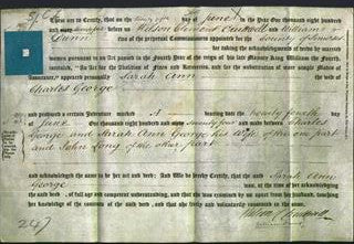 Deed by Married Women - Sarah Ann George-Original Ancestry