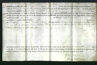 Deed by Married Women - Charlotte Dunnett-Original Ancestry