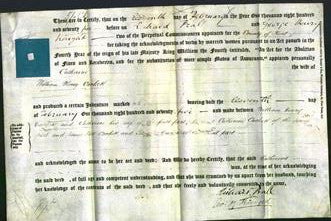 Deed by Married Women - Catherine Cackett-Original Ancestry