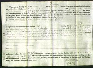 Deed by Married Women - Sarah Wallis and Rebecca Todd-Original Ancestry
