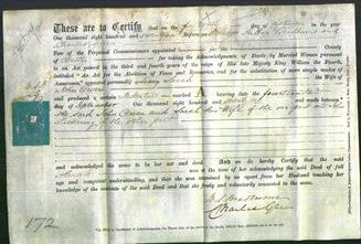 Deed by Married Women - Sarah Owen-Original Ancestry