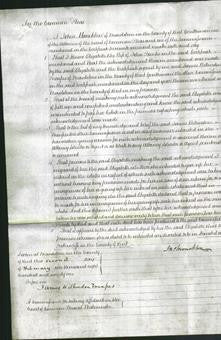 Court of Common Pleas - Elizabeth Prentis-Original Ancestry