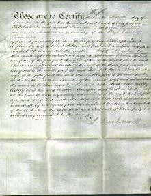 Deed by Married Women - Caroline Crompton and Caroline Hutton-Original Ancestry