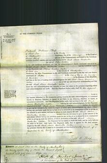 Court of Common Pleas - Sarah Maria Woollaston Ashton-Original Ancestry