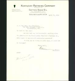 Letterhead - Kentucky Refining Company