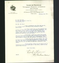 Letterhead - Lord & Thomas