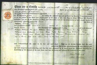 Deed by Married Women - Sarah Mortimer-Original Ancestry