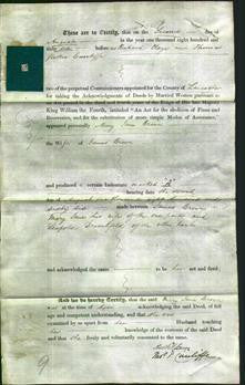 Deed by Married Women - Mary Jane Brown-Original Ancestry