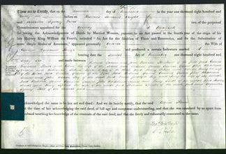 Deed by Married Women - Celina Flower-Original Ancestry