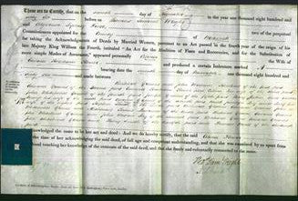 Deed by Married Women - Celina Flower-Original Ancestry