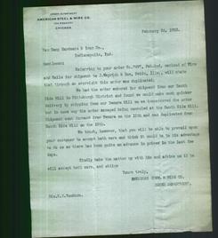 Letterhead - American Steel & Wire Co.