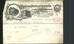 Letterhead - Van Camp Hardware & Iron Co.