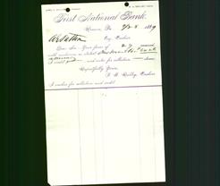 Bank Letterhead - First National Bank