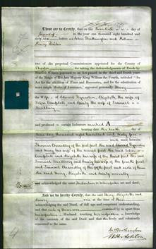 Deed by Married Women - Mary Hynaston, Elizabeth Campbell and Emily Bradbury-Original Ancestry