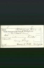 Wakefield, Massachusetts Payment Voucher - Wilbert S Davis